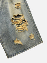 Melan Destroid Bermuda Denim Pants 2C