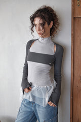 POSE TANK TOP	- LIGHT GREY