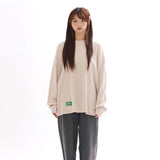 WAFFLE COZY L/S TEE_OATMEAL