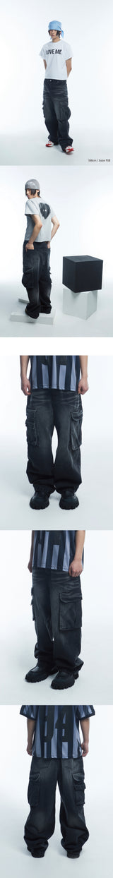 TBD XXL カーゴパンツ Black Washed