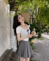 Lulu Short-Sleeved Knitwear & Cap Sleeveless