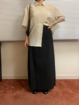 リネンロングスカート
