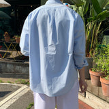 LMN Mar Essential Linen Semi-Over Shirt (12 colors)