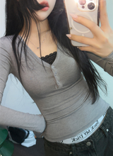 ルネサンスフォッドコルセットロングスリーブTシャツ🎀🩶🖤3カラー