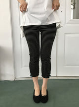 バヨカラーボーダーバンド7分丈パンツ