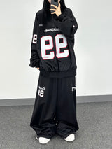 99 lettering jersey pants