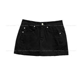 Mitsu Damage Back Pocket Mini Skirt