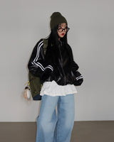 フリルレイヤードロングシャツ