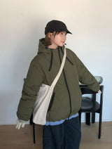 [unisex] Belcott Two-Way Quilting Hood Padding Jumper