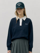 レースポイントカラーTシャツ ネイビー
