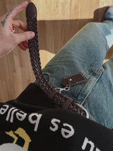 ASCLO Key Ring Weave Leather Belt (2color)