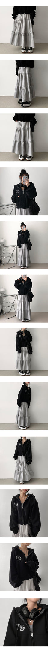 Adi Cancan banding long skirt