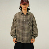 GA Nerd Overfit Check Shirts