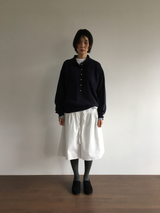 Blanc frill hem midi skirt (2color)