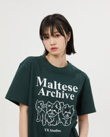 マルタ アーカイブ ライン グラフィック ハーフ スリーブ ティーシャツ