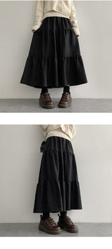 Jude Peach Cotton Cancan Long Skirt