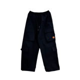 subtle patch cargo pants