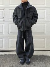 Trenon Belted Washed Balloon Pants 2C