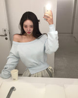 [Bellide made/waist reduction] クローゼット&スリットオフショルダー マンツーマン