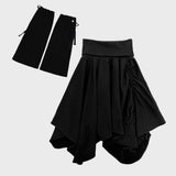 (SET) WARMER SKIRT & MILD LEG WARMER _BLACK