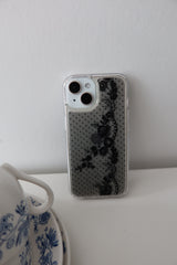love with lace gel hard case (dark ver.black)