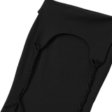 Layered Tied Drape Mermaid Skirt - BLACK