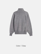 [F/W] ハイネックジッパーポラニット(3color)