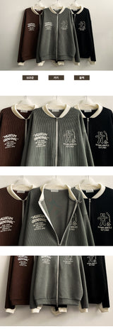 Paul New Boxy Bear Color Two Way Knit Cardigan