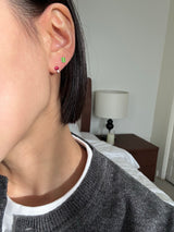 [925silver] Tiny mushroom earring