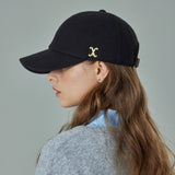 VA Curved Stud Link Wool-Blend Ball Cap / Black