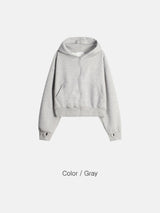 Neo Cropped Zip Hoodie