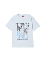  GENIUS PUPPY TEE WHITE