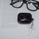 [MADE] classic check airpods case (black)