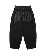 TOOTH JAM WIDE DENIM PANTS (BLACK) F26QD150