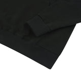 MVR PATCH LOGO SLEEK HOODIE SWEATSHIRT BLACK