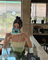 muffler strap set shirring tube top