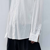 Micro-crinkle Baggy Shirt