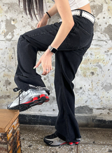 [Unisex] アンダーカッティングブーツカットパンツ