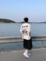 [Linen] カーペンダーバンディングバミューダパンツ