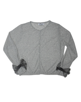 リボン スリーブ カーディガン(gray)