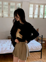 FN Layered Wrap Pleated Skirt Pants (3color)