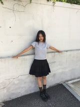 Textured midi skirt (3color)