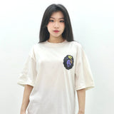 PEANUT STAIN - ノット スリーピング ハート オブ ア ライオン アイボリー オーバーサイズド Tシャツ