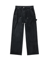 25FW WOMAN ベルベットストレートパンツ ブラック