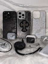 Black Veil Lace AirPods Case