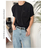 [S/S]リベットポケットクロップTシャツ(3color)