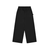 ワイドバンディングコットンパンツ [BLACK]