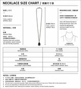 オブシディアンドロップネックレス