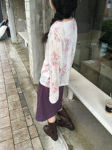 Flower Button T-shirt