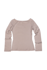 LACE FRAME T-SHIRT #BEIGE